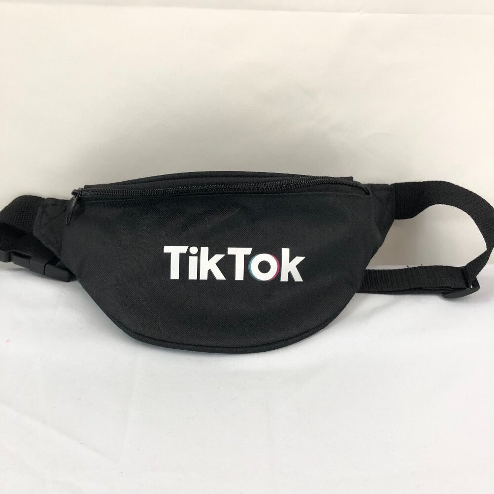 TikTok Black Adjustable Fanny Pack